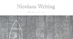 Desktop Screenshot of nicolauswriting.com