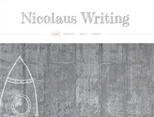 Tablet Screenshot of nicolauswriting.com